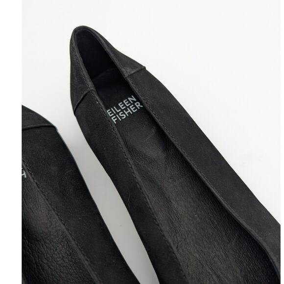 Eileen Fisher Una Hidden Wedge Ballet Flat Women's Black Size US7 - Picture 11 of 11